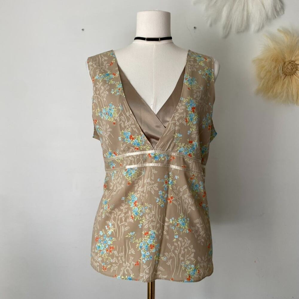 Vintage Old‎ Navy Womens Y2K Babydoll Top Size XL Asian Print Whimsigoth Fairy